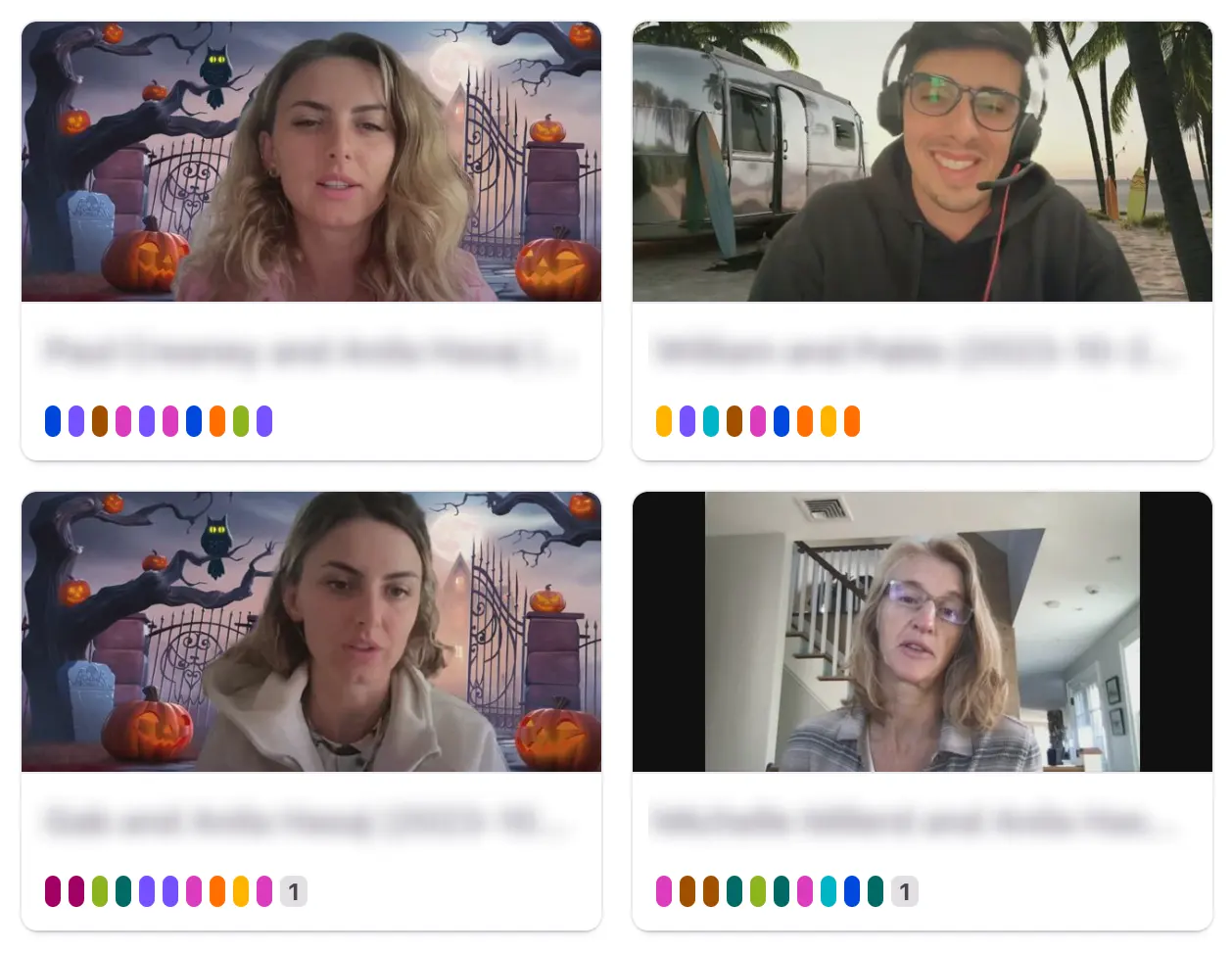 Interviews with users in Dovetail