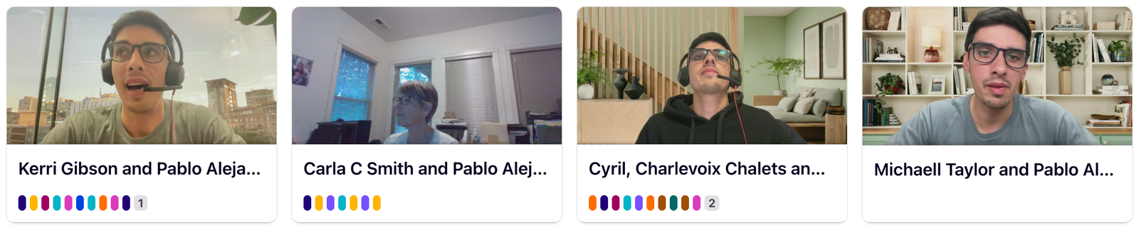 Interviews with users in Dovetail